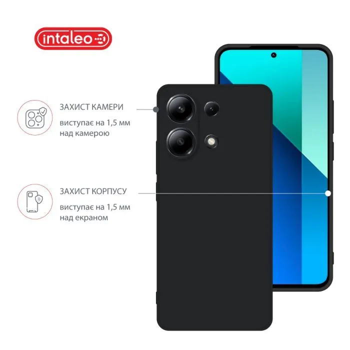 Чохол до мобільного телефона Intaleo SoftShell Xiaomi Redmi Note 13 4G Black (1283126592072) зображення 3