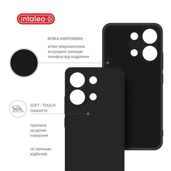 Чохол до мобільного телефона Intaleo SoftShell Xiaomi Redmi Note 13 4G Black (1283126592072) зображення 5
