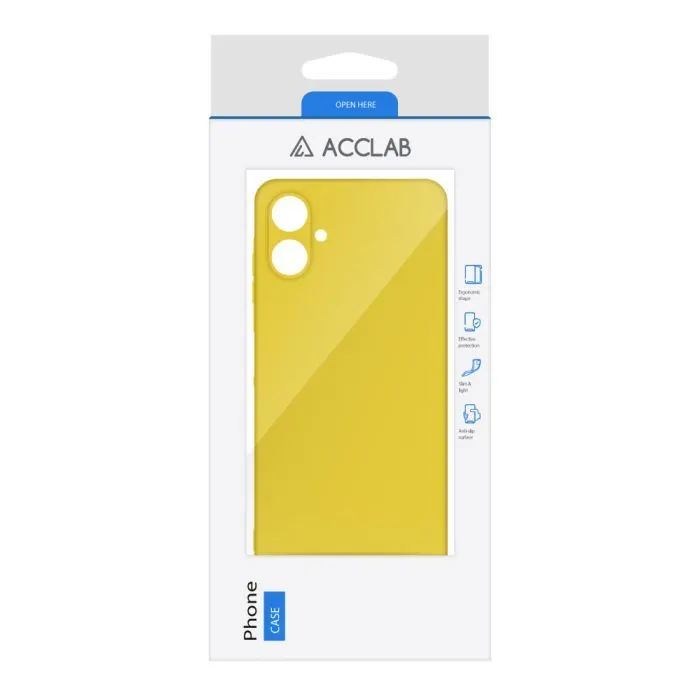 Чохол до мобільного телефона ACCLAB Silicone Samsung Galaxy A06 Yellow (1283126601620) зображення 2