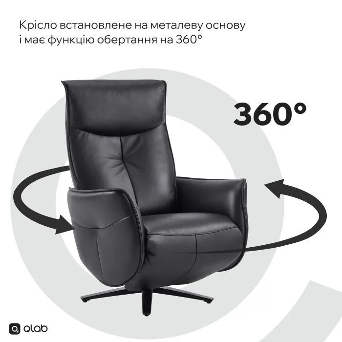 Офісне крісло Qlab RC300B Black (RC300B) зображення 11