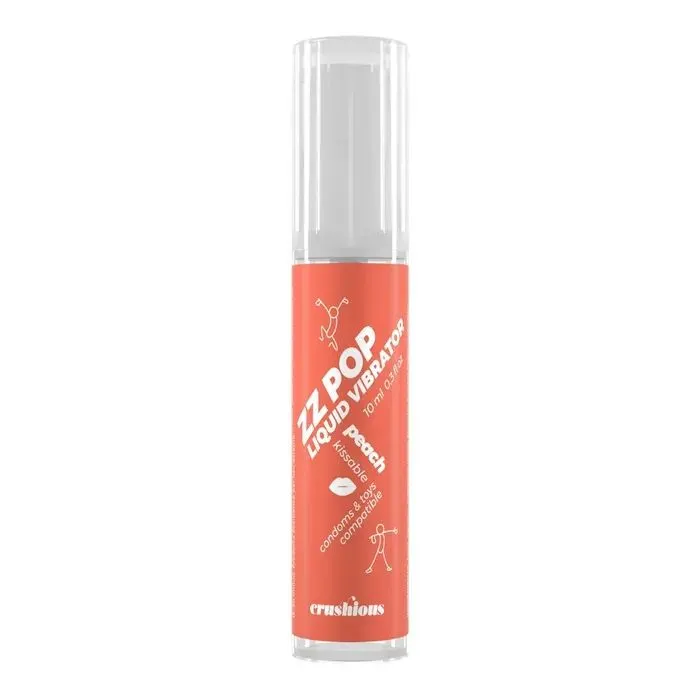 Лубрикант Crushious ZZ Pop Liquid Vibrator Peach 10 мл (7403254156975)