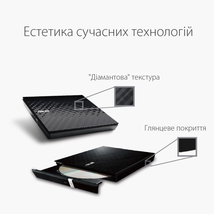 Оптический привод DVD-RW ASUS SDRW-08D2S-U LITE/WHT/G/AS (90-DQ0436-UA221KZ) изображение 2