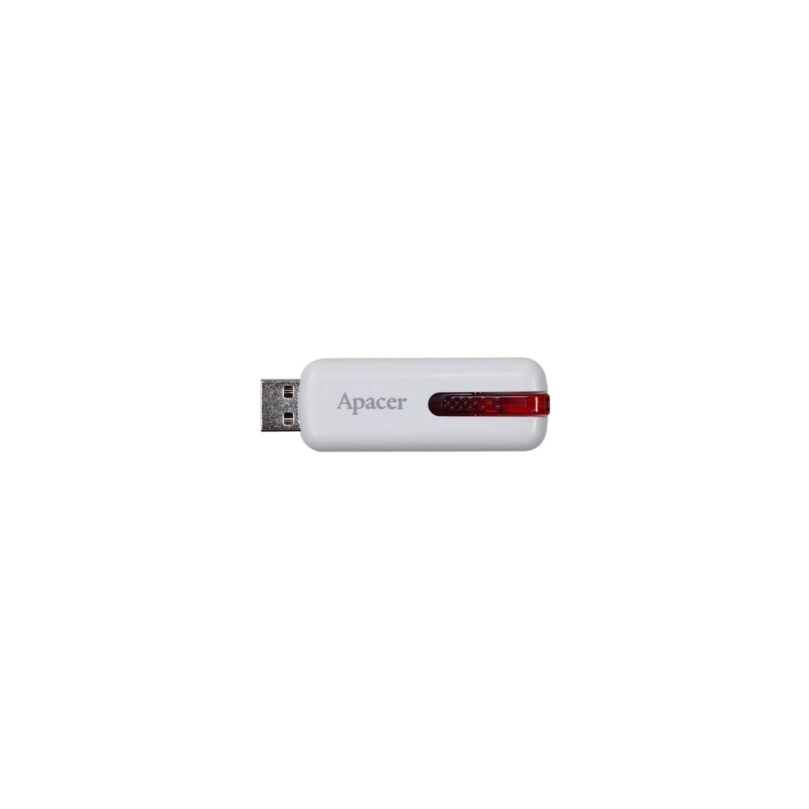 USB флеш накопитель Apacer 64GB AH326 White RP USB2.0 (AP64GAH326W-1)