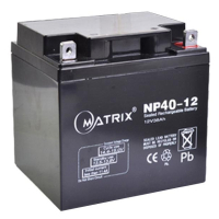 Photos - UPS Battery Matrix Батарея до ДБЖ  12V 40AH  NP40-12 (NP40-12)
