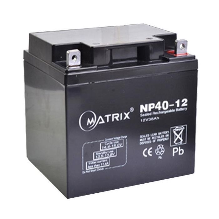 Батарея к ИБП Matrix 12V 40AH (NP40-12) > цены в Киеве и Украине Батарея к ИБП Matrix 12V 40AH (NP40-12)