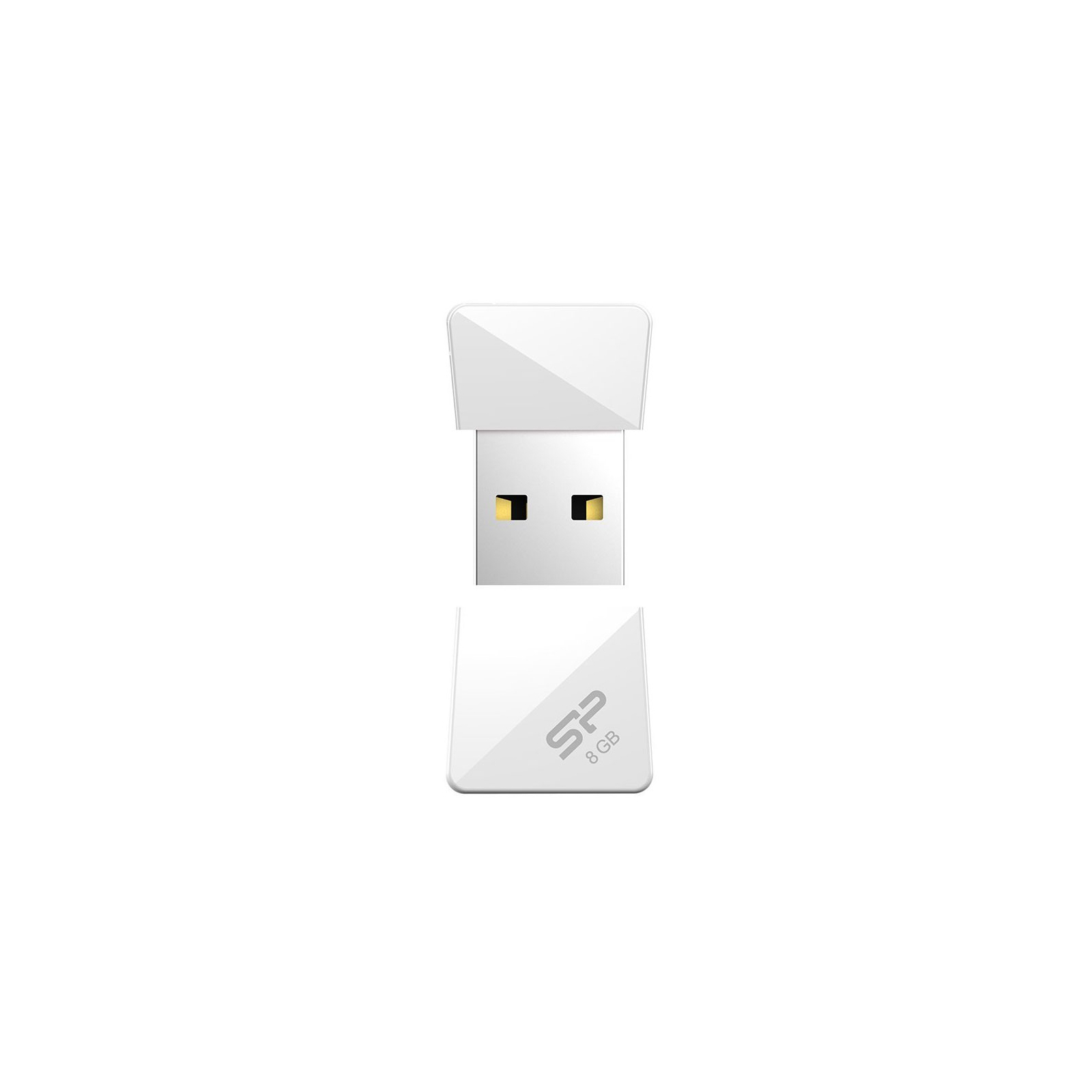 USB флеш накопичувач Silicon Power 8Gb Touch T08 White USB 2.0 (SP008GBUF2T08V1W) зображення 3