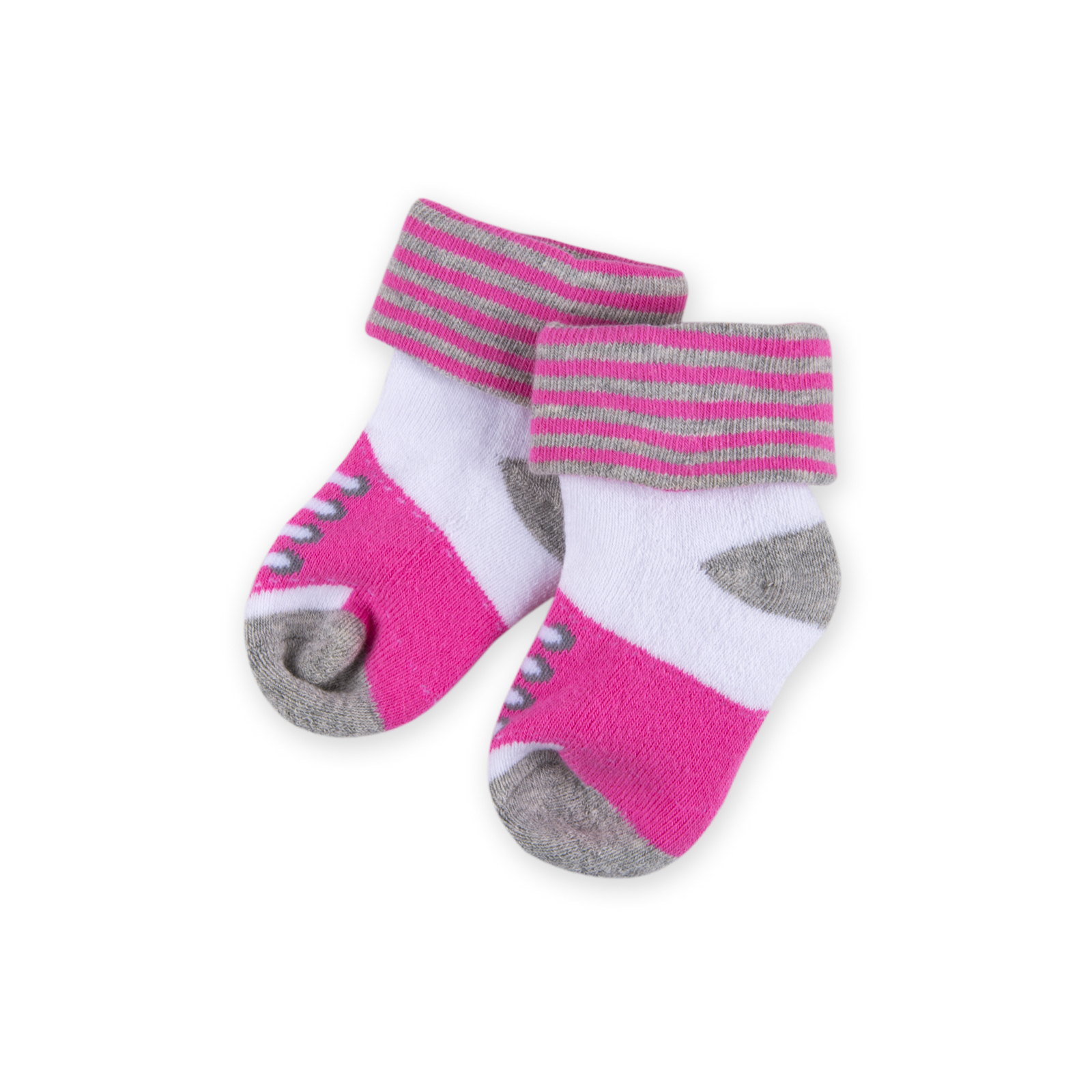 Шкарпетки дитячі Luvena Fortuna з малюнком рожеві (66013 F)