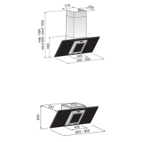 Вытяжка кухонная ZIRTAL PANDA ST 90 WH изображение 2