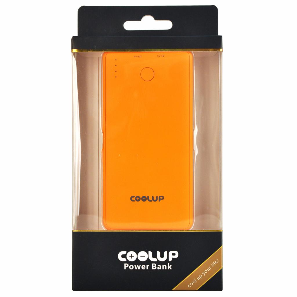 Батарея универсальная Coolup CU-V6 4000mAh Orange (BAT-CU-V6-OR) изображение 4