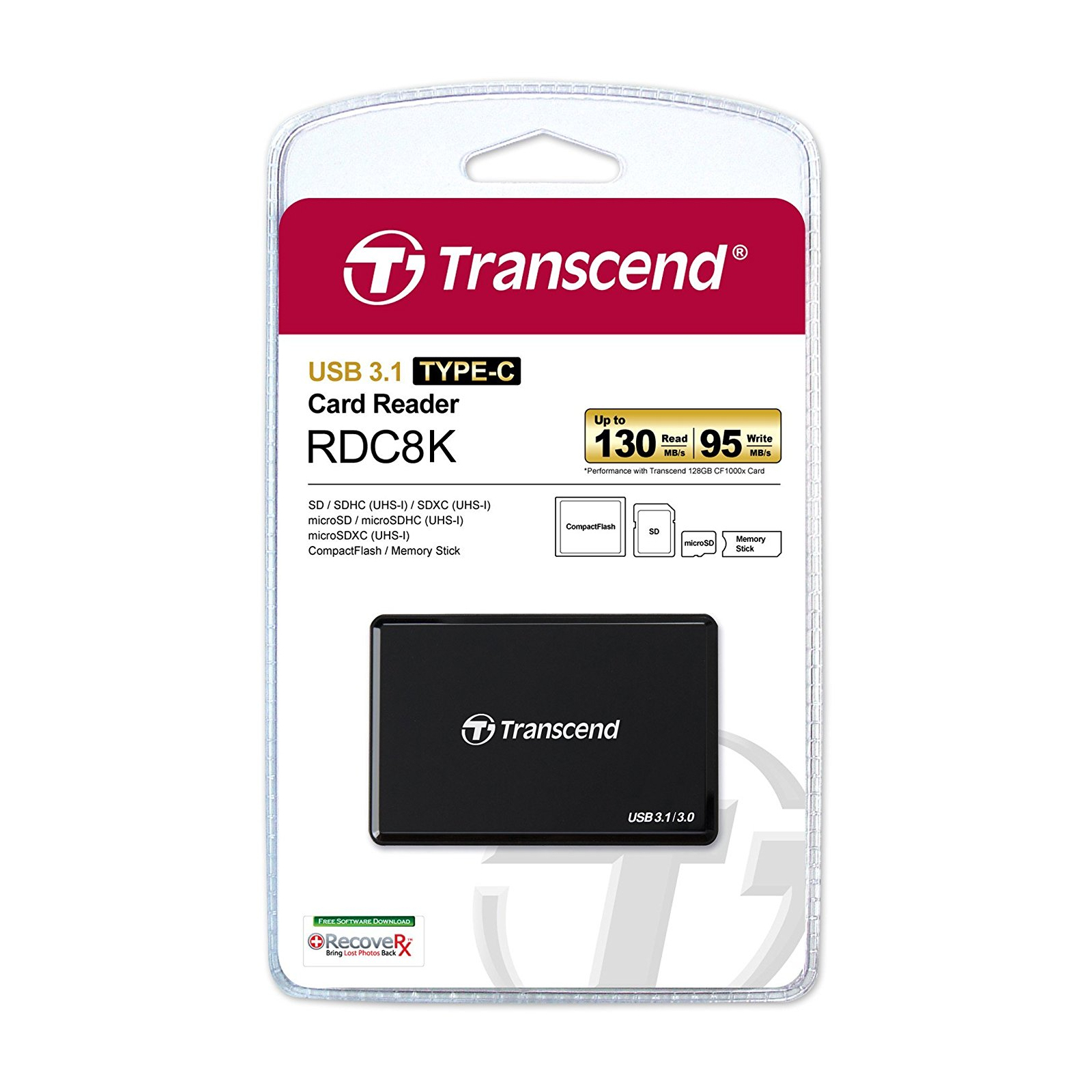 Зчитувач флеш-карт Transcend TS-RDC8K зображення 2