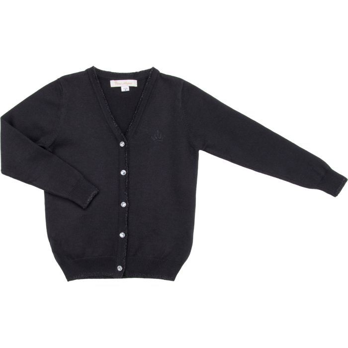 Кофта дитяча Breeze в'язана на гудзиками (V-1306-146G-black)