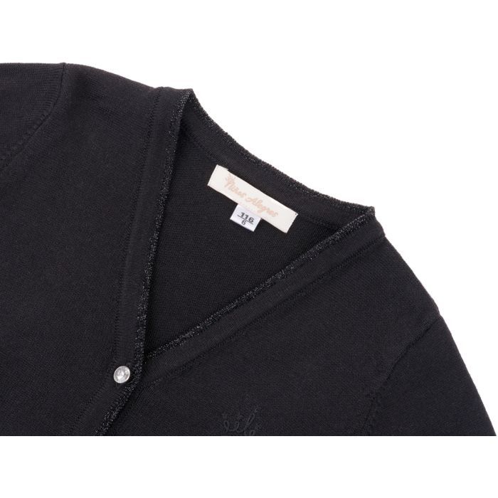 Кофта дитяча Breeze в'язана на гудзиками (V-1306-146G-black) зображення 3