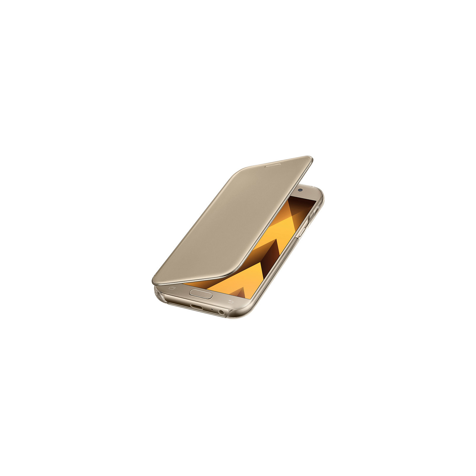 Чохол до мобільного телефона Samsung для A520 - Clear View Cover (Gold) (EF-ZA520CFEGRU) зображення 3