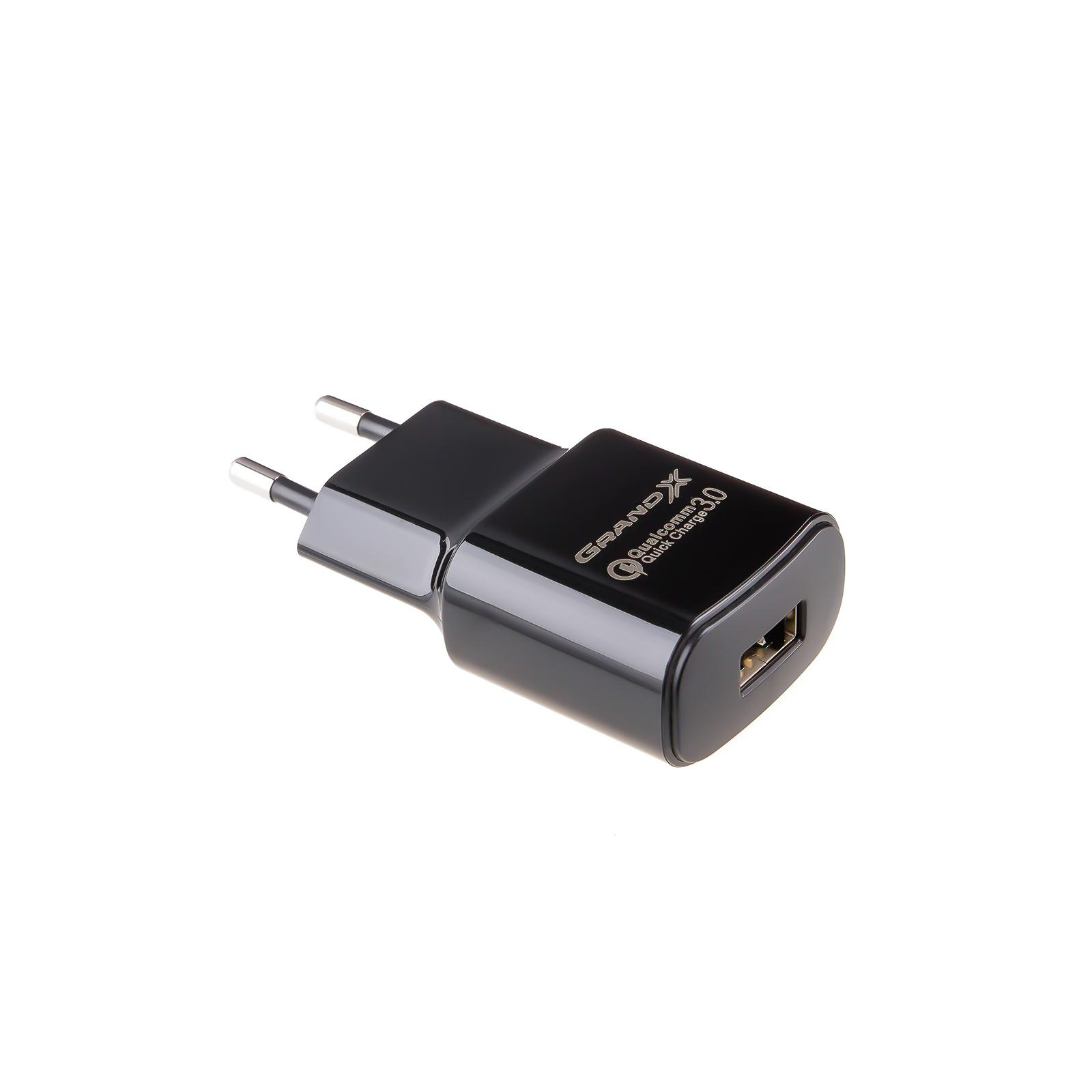 Зарядное устройство Grand-X Quick Charge QС3.0, + cable USB -> Type C 1m (CH-550TC) изображение 2
