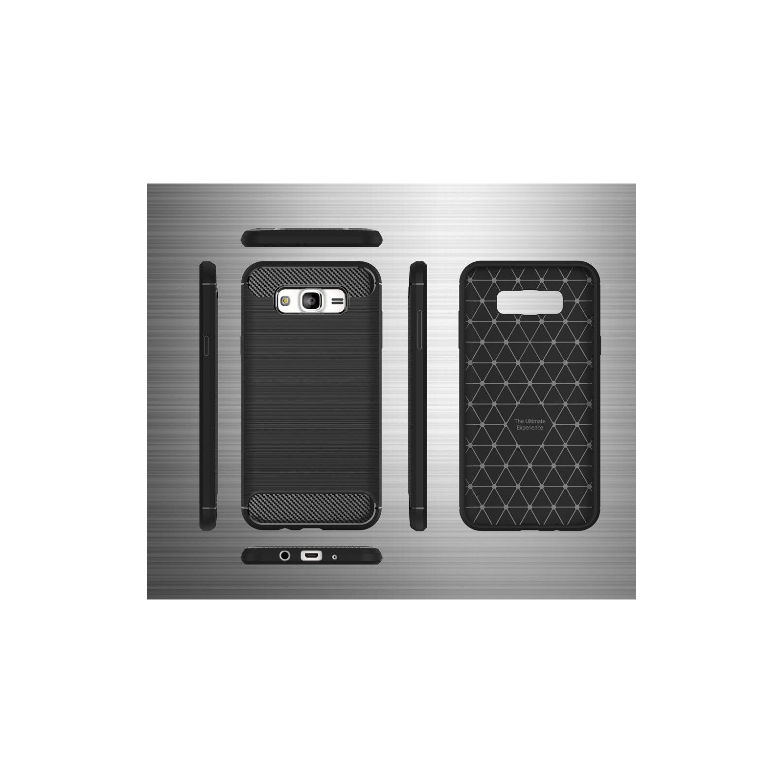 Чехол для мобильного телефона для SAMSUNG Galaxy J7 2016 Carbon Fiber (Black) Laudtec (LT-J72016B) изображение 3