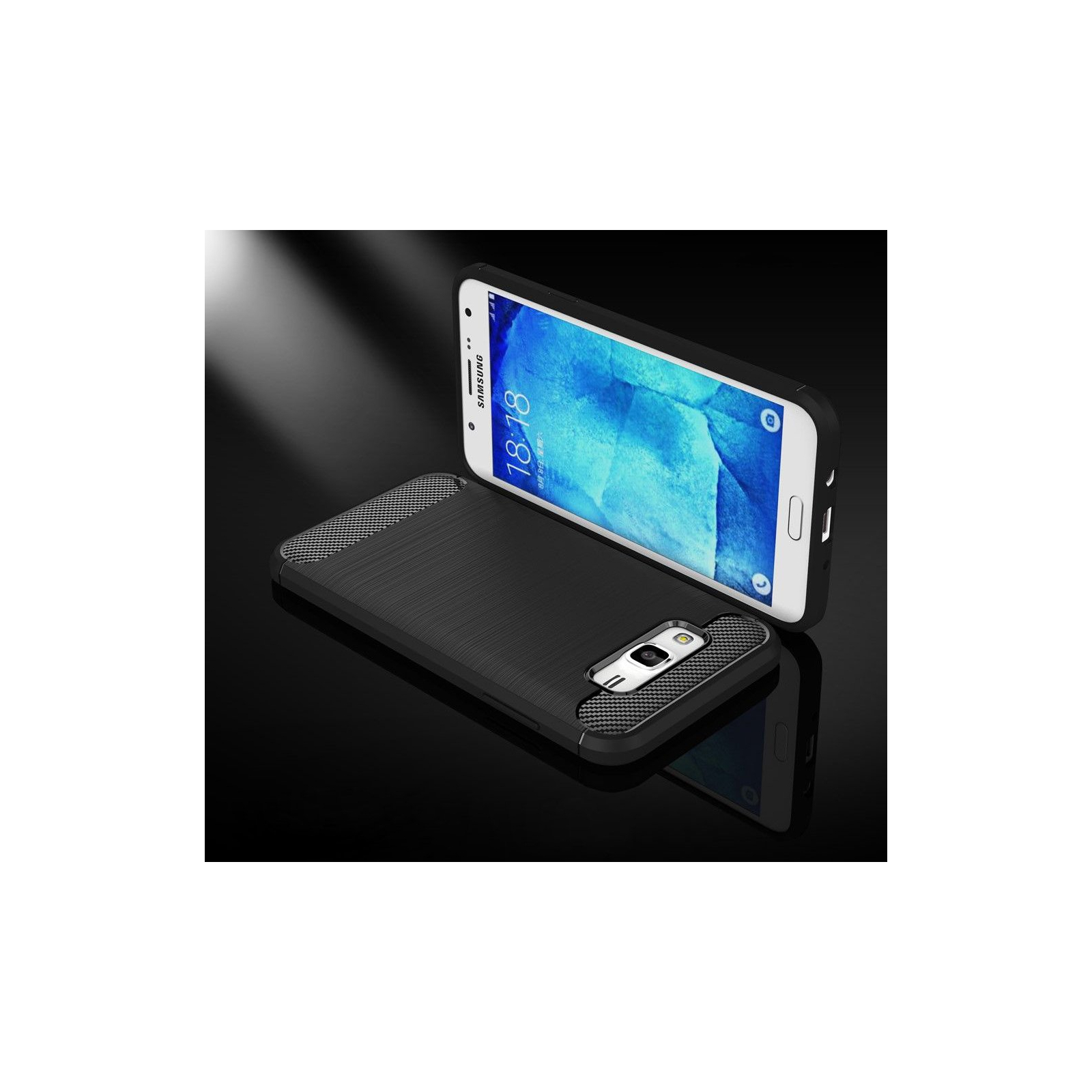 Чехол для мобильного телефона для SAMSUNG Galaxy J7 2016 Carbon Fiber (Black) Laudtec (LT-J72016B) изображение 6
