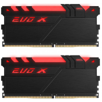 Модуль памяти для компьютера DDR4 16GB (2x8GB) 2400 MHz EVO X Black RGB LED Geil (GEXB416GB2400C16DC)
