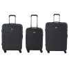 Набор чемоданов Wenger Lumen, (20"+24"+28"), 4 колеса (чёрный) (604333)