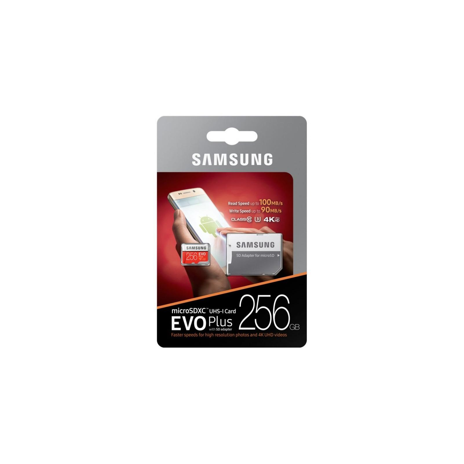 Карта памяти Samsung 256GB microSDXC class 10 UHS-I U3 Evo Plus (MB-MC256GA/RU) изображение 8
