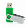 USB флеш накопитель eXceleram 8GB P1 Series Silver/Green USB 2.0 (EXP1U2SIGR08) изображение 3
