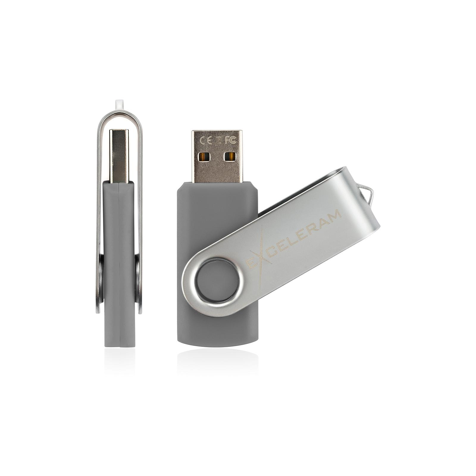 USB флеш накопитель eXceleram 8GB P1 Series Silver/Gray USB 2.0 (EXP1U2SIG08) изображение 4