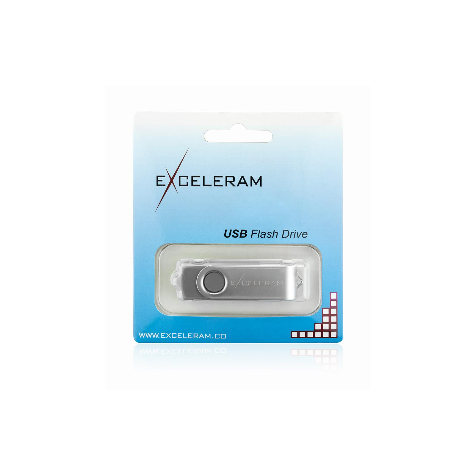 USB флеш накопичувач eXceleram 32GB P1 Series Silver/Gray USB 2.0 (EXP1U2SIG32) зображення 8