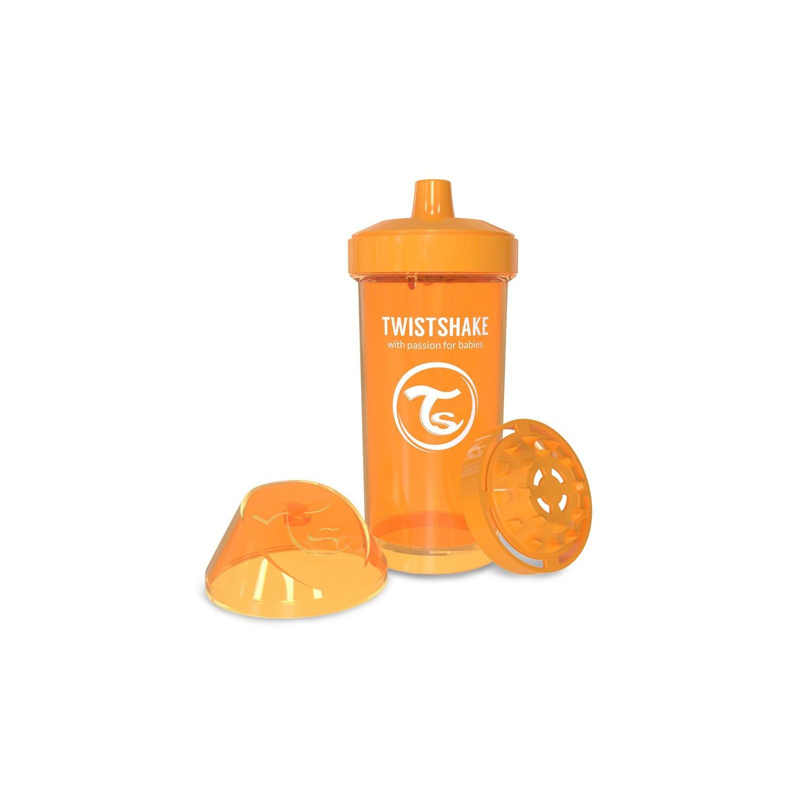 Поильник-непроливайка Twistshake 360 мл 12+мес, оранжевый (78070)