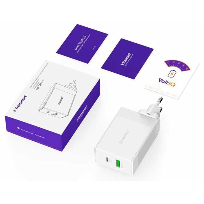 Зарядное устройство Tronsmart W2DT 48W USB PD Wall Charger QC3.0 (232346) изображение 2