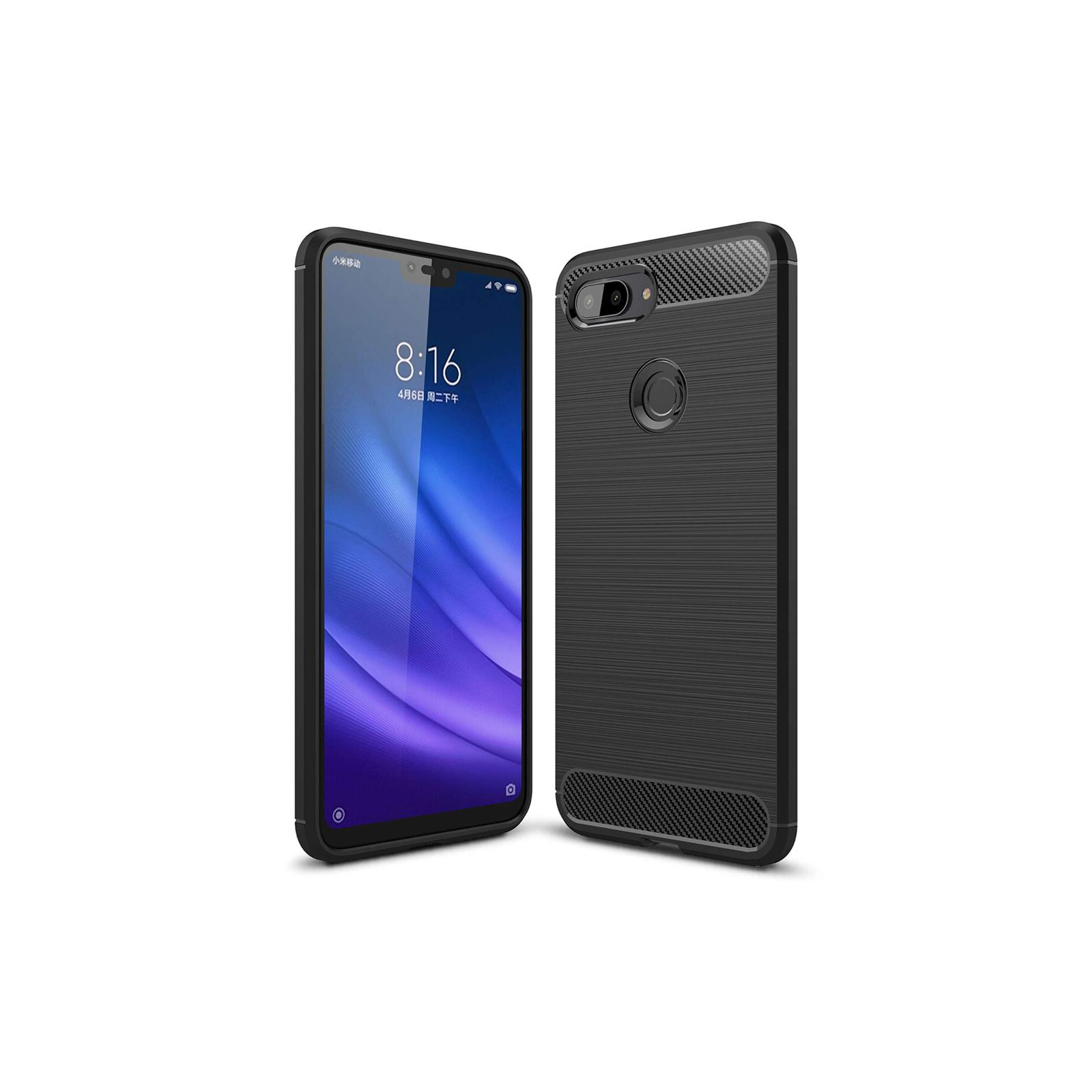 Чехол для мобильного телефона Laudtec для Xiaomi Mi 8 Lite Carbon Fiber (Black) (LT-XMi8L)