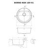 Мойка кухонная Perfelli SONNO RGS 105-51 LIGHT BEIGE изображение 6