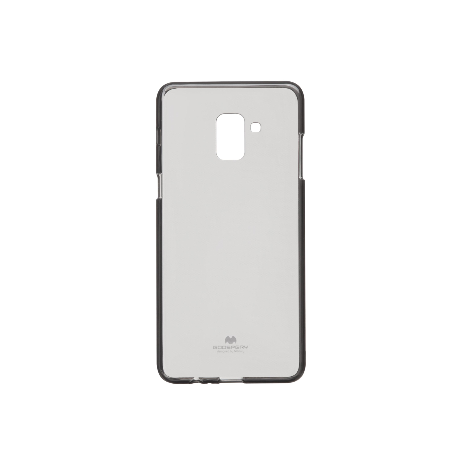 Чохол до мобільного телефона Goospery Transparent Jelly Samsung Galaxy A8 Plus A730 Black (8809621284477)