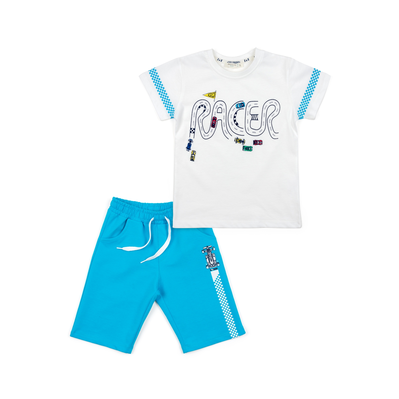 Набор детской одежды Breeze с машинками (12103-110B-blue)