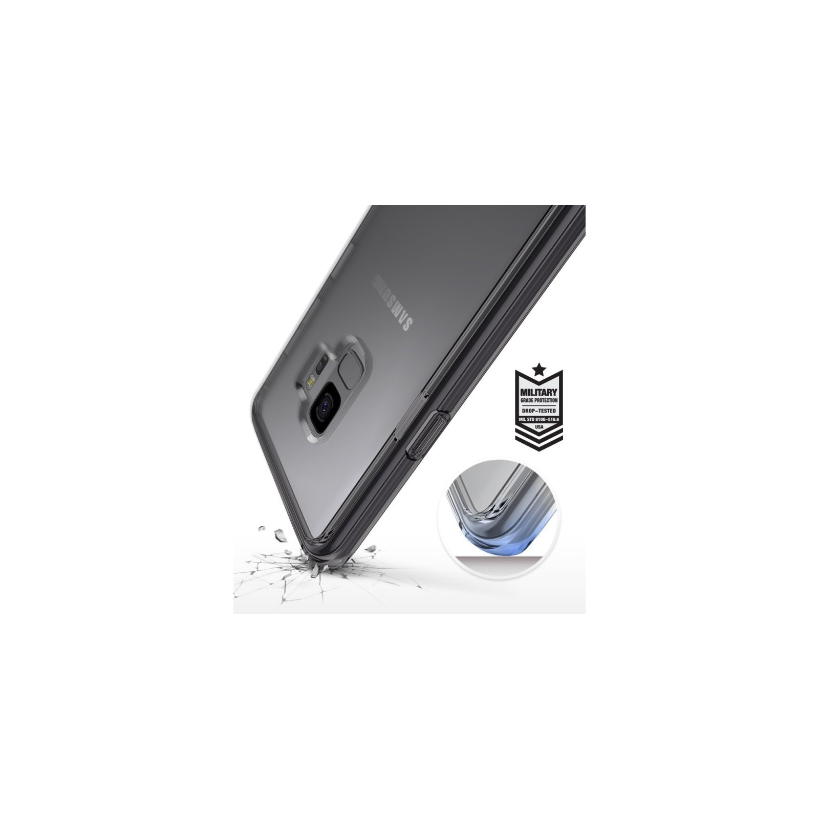 Чохол до мобільного телефона Ringke Fusion Samsung Galaxy S9 Smoke Black (RCS4415) зображення 3