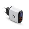 Зарядное устройство Vinga 2 Port QC3.0 Display Wall Charger (VWCQAADW)