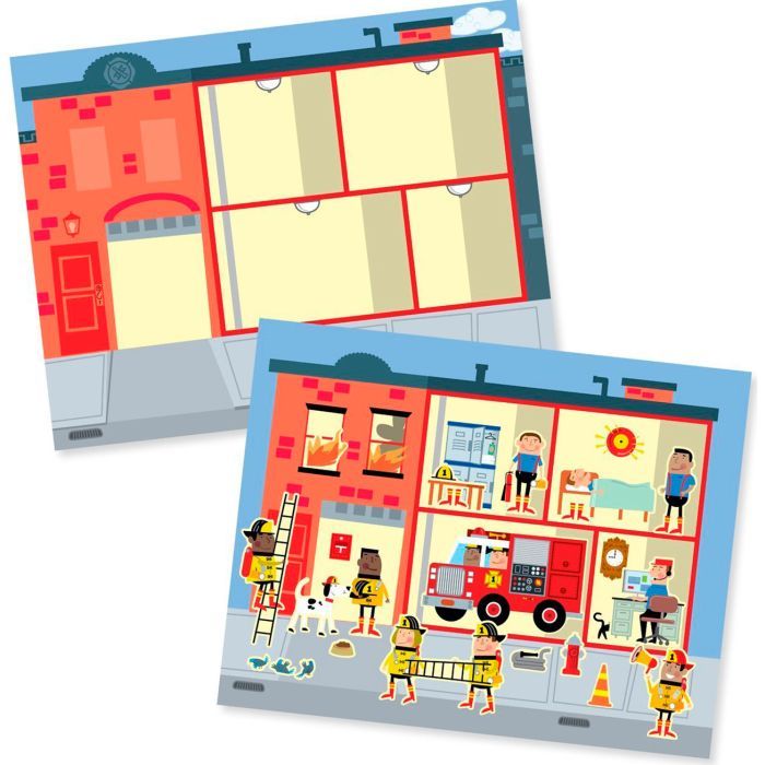 Набор для творчества Melissa&Doug Набор многоразовых наклеек Мой город (MD19114) изображение 2