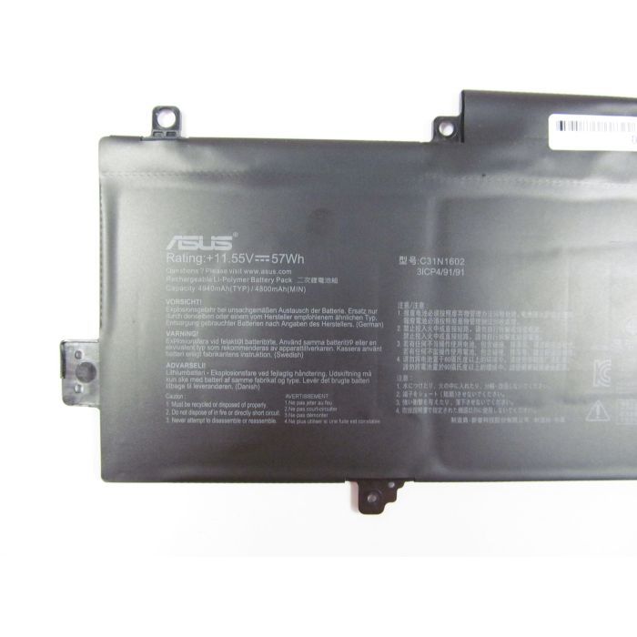 Аккумулятор для ноутбука ASUS UX330 C31N1602, 4940mAh (57Wh), 3cell, 11.55V, Li-Pol (A47294) изображение 2