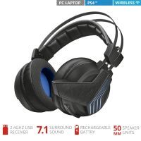 Наушники Trust GXT 393 Magna WL 7.1 Surround Gaming Headset BLACK (22796) изображение 6