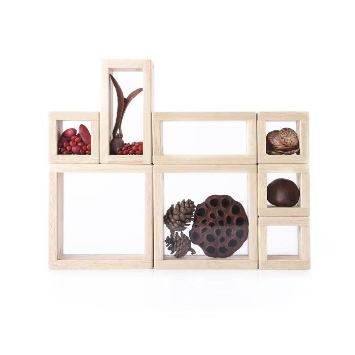 Игровой набор Guidecraft Набор блоков Natural Play Сокровища в ящиках прозрачный (G3084) изображение 3