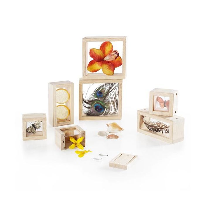 Игровой набор Guidecraft Набор блоков Natural Play Сокровища в ящиках прозрачный (G3084) изображение 8