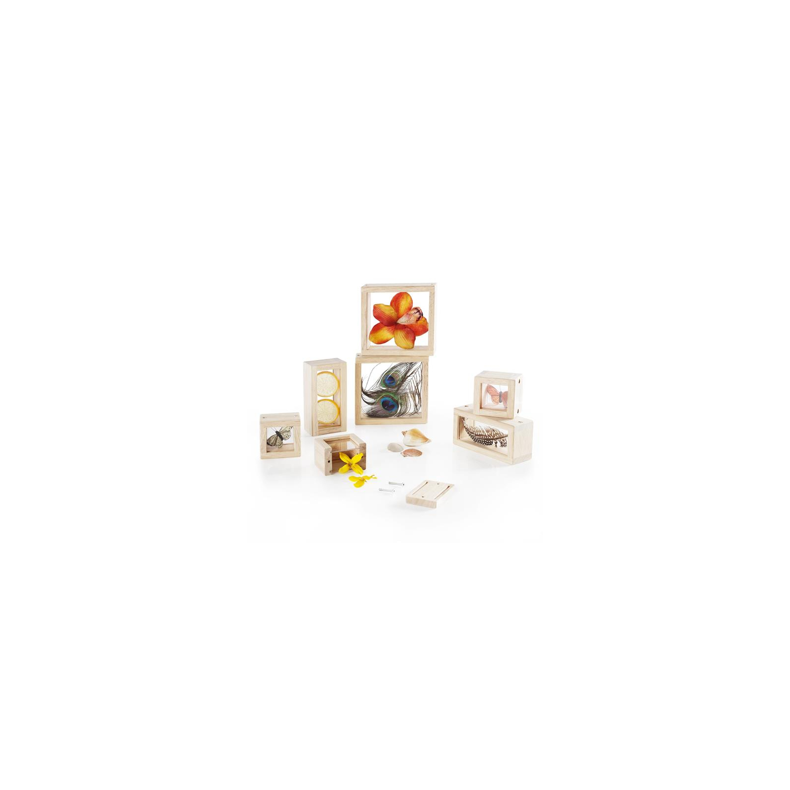 Игровой набор Guidecraft Набор блоков Natural Play Сокровища в ящиках прозрачный (G3084) изображение 8