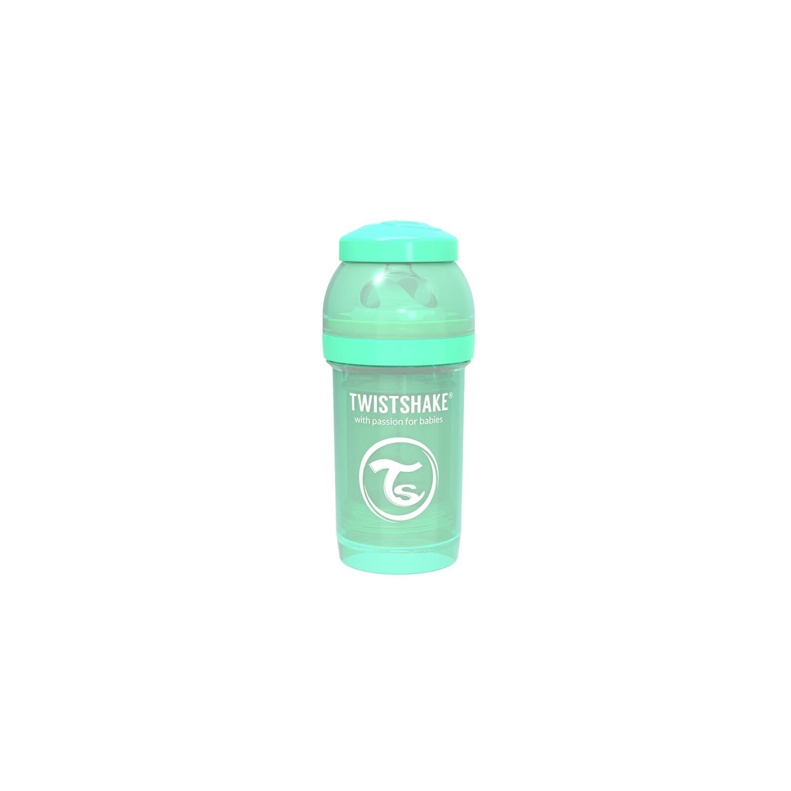Пляшечка для годування Twistshake антиколькова 180 мл, світло-блакитна (69857/78250)