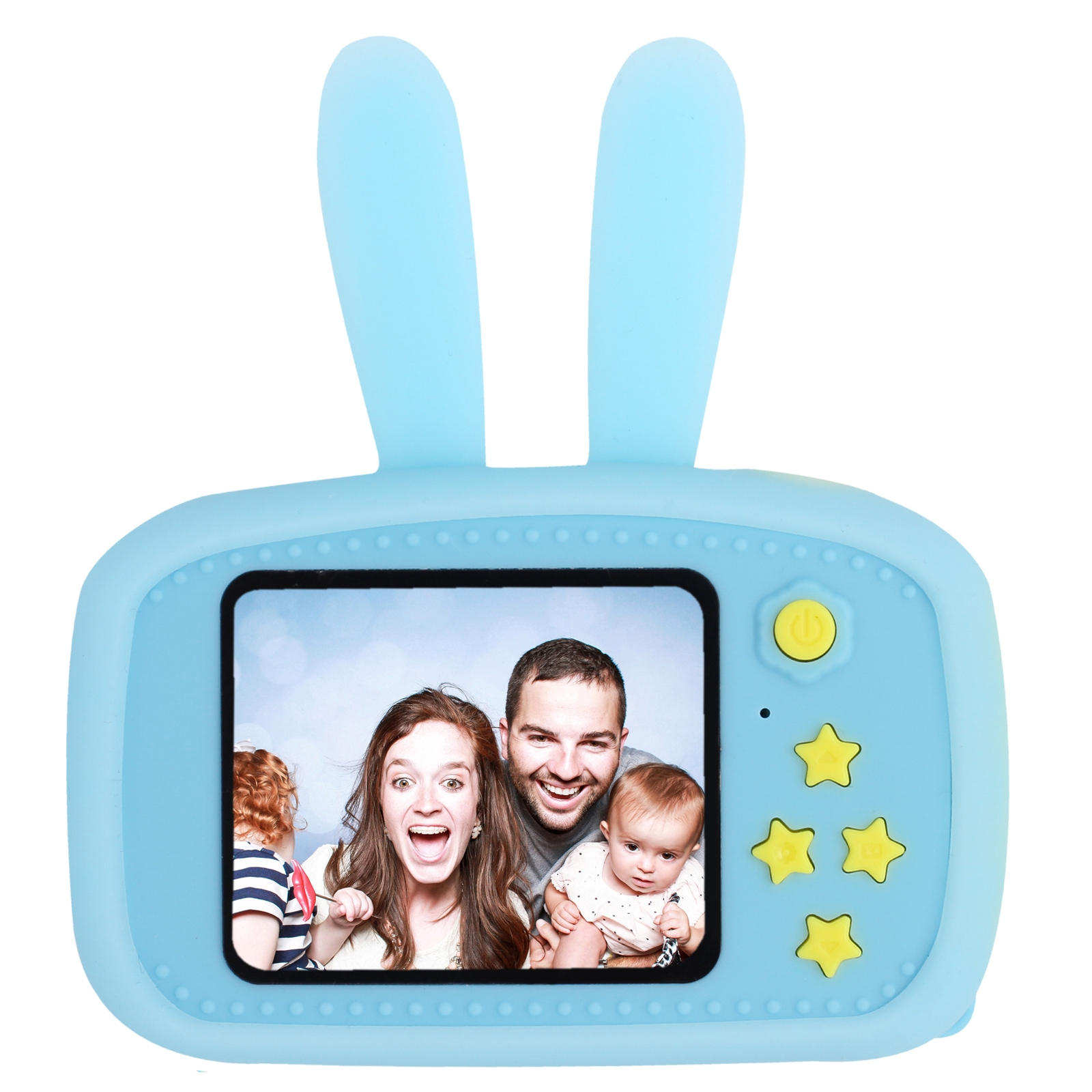 Интерактивная игрушка XoKo Rabbit Цифровой детский фотоаппарат голубой (KVR-010-BL) изображение 2