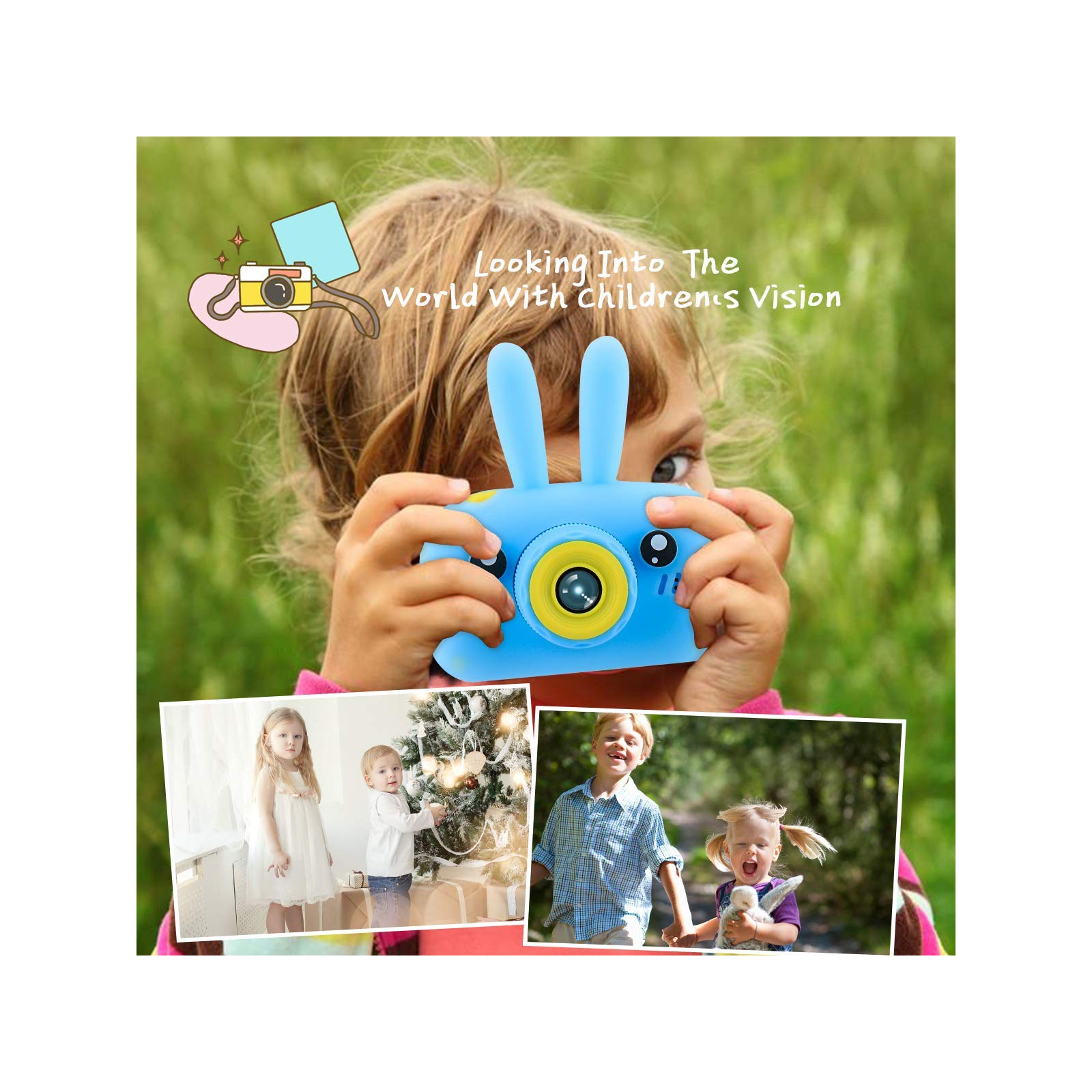 Інтерактивна іграшка XoKo Rabbit Цифровий дитячий фотоапарат блак. (KVR-010-BL) зображення 6
