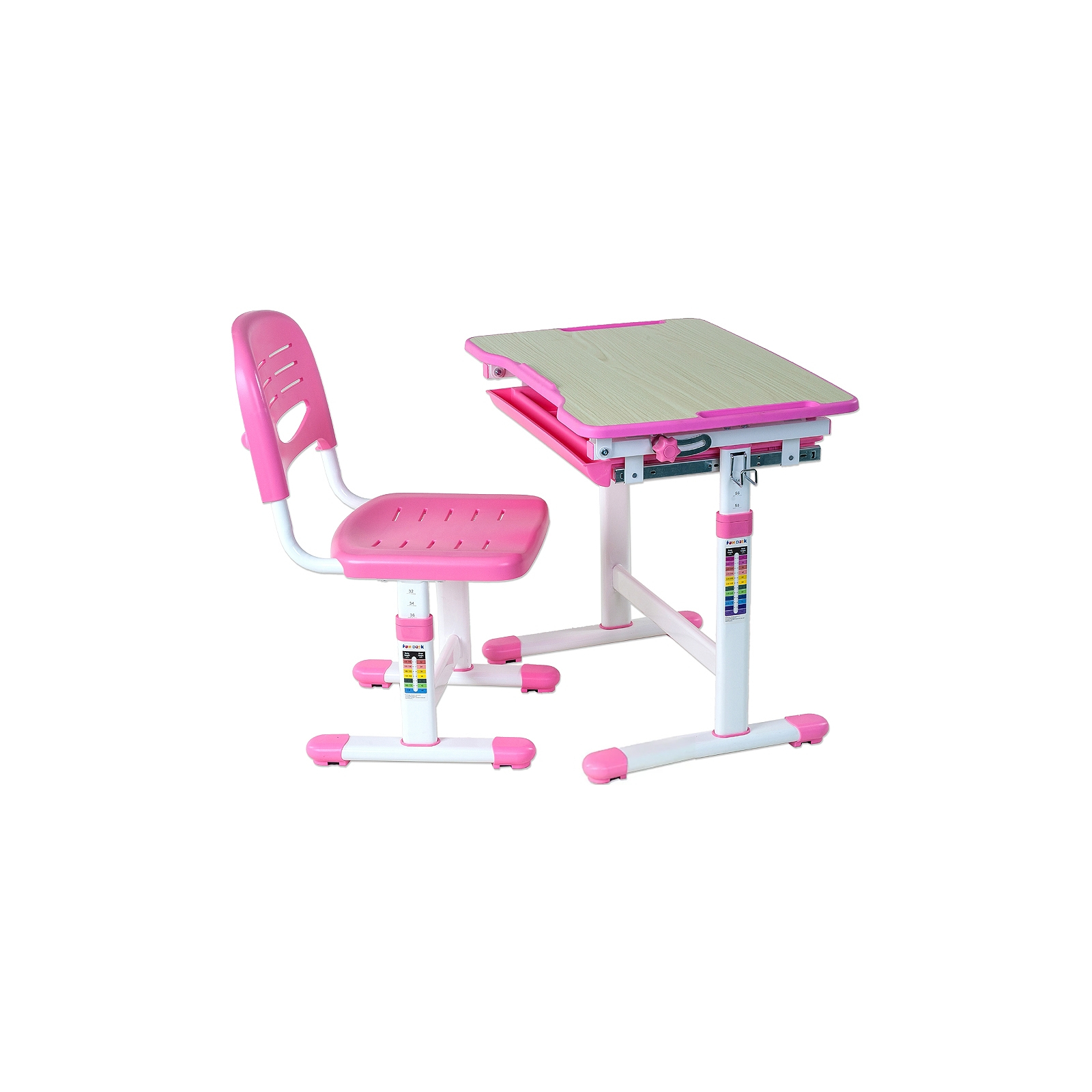 Парта со стулом FunDesk Piccolino Pink (211461)