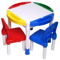 Photos - Kids Furniture Microlab Toys Дитячий стіл  Конструктор Ігровий Центр + 2 стільці  G (GT-14)