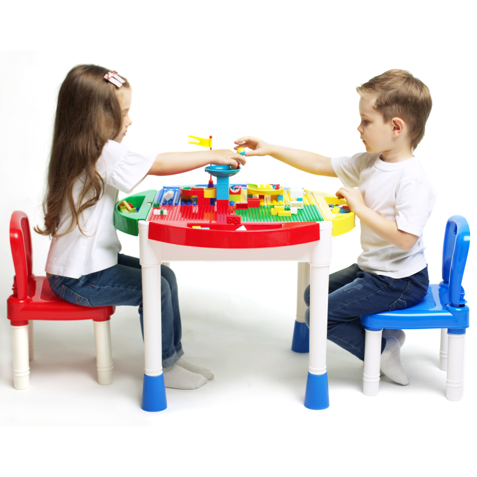 Детский стол Microlab Toys Конструктор Игровой Центр + 2 стула (GT-14) изображение 4