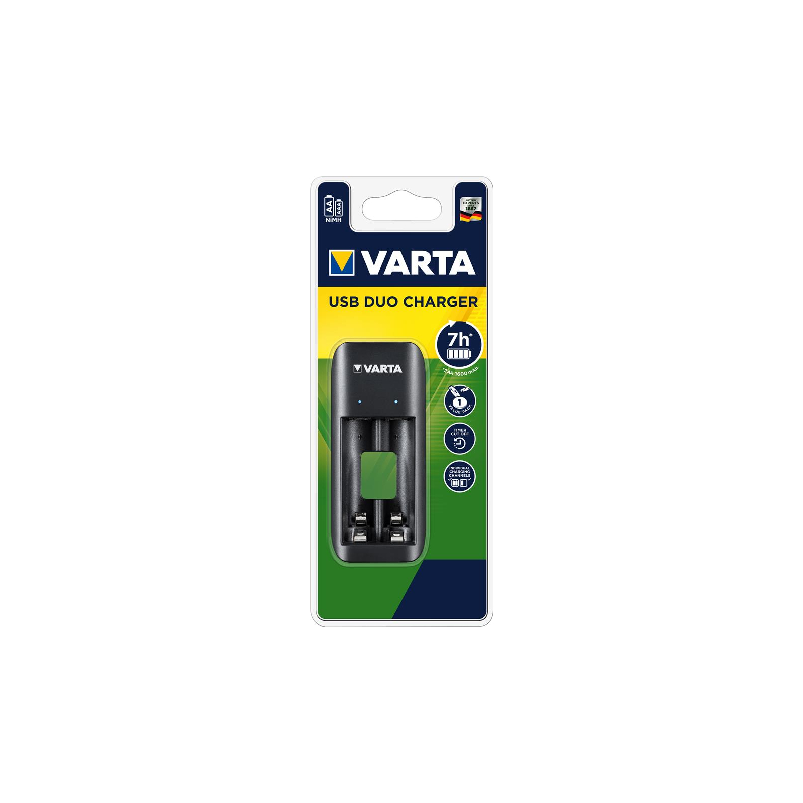 Зарядное устройство для аккумуляторов Varta Value USB Duo Charger (57651101401)