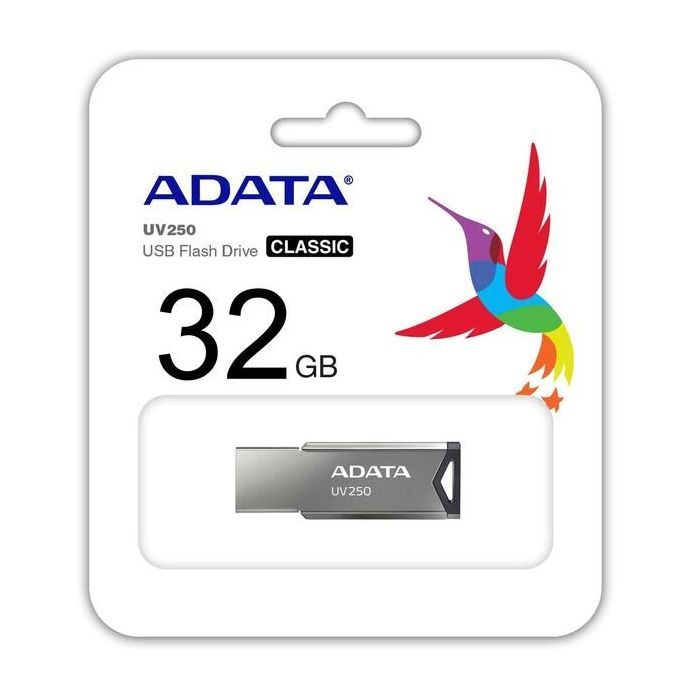 USB флеш накопичувач ADATA 32GB UV250 Metal Black USB 2.0 (AUV250-32G-RBK) зображення 4