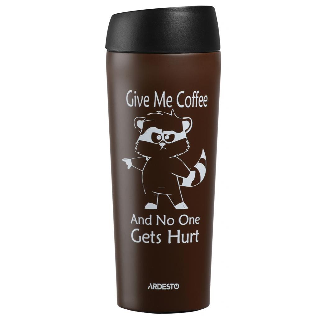 Термокружка Ardesto Coffee Time Hocus 450 мл Black (AR2645DMB)