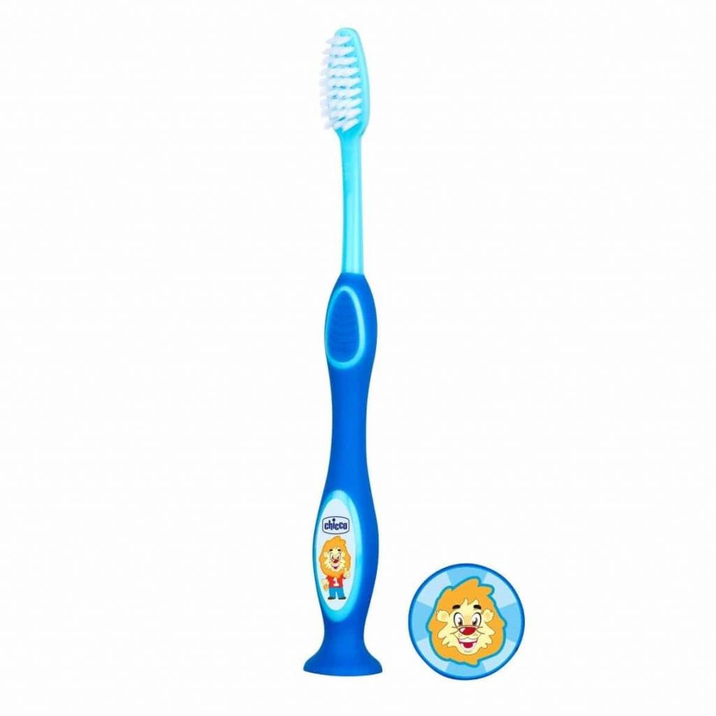 Дитяча зубна щітка Chicco Синя (8058664075218) (09079.20.10)